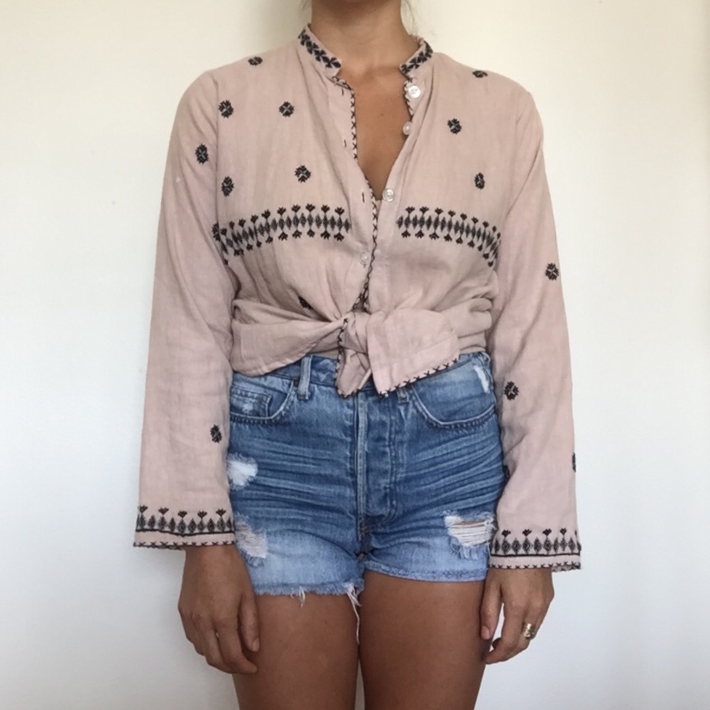 Cotton gypsy lightweight shirt jacket